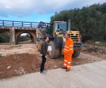 La concejalía de costa norte, sur y ermita junto al consorcio provincial trabaja en la reparación de caminos rurales de Vinaròs