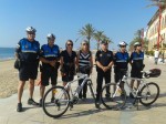 La Policía Local patrulla en bicicleta durante la Semana Santa