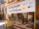 El taller de empleo Vinaròs restaura estuvo presente en la feria de Sant Mateu