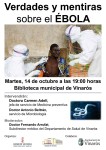 El Departamento de Salud de Vinaròs organiza una mesa redonda sobre Verdades y mentiras sobre el ébola 