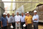 El secretario autonómico de cultura, Rafael Ripoll, visita las obras de restauración de la Arciprestal